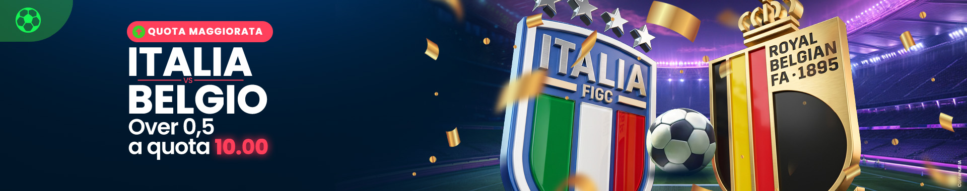 Bonus Quota Maggiorata ITABEL - Italia vs Belgio